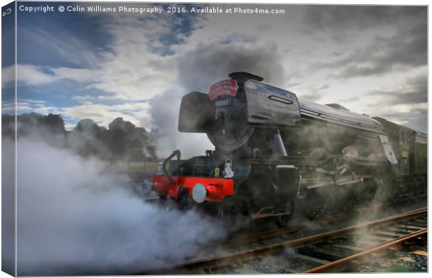 The Return Of The Flying Scotsman NRM Shildon 2 Canvas Print by Colin Williams Photography