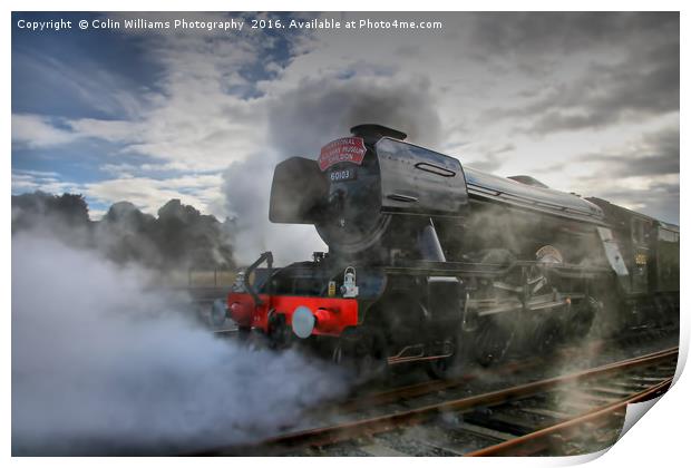 The Return Of The Flying Scotsman NRM Shildon 2 Print by Colin Williams Photography