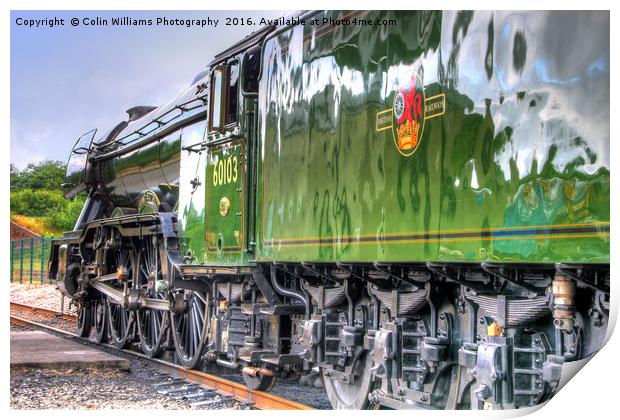The Return Of The Flying Scotsman NRM Shildon 3 Print by Colin Williams Photography