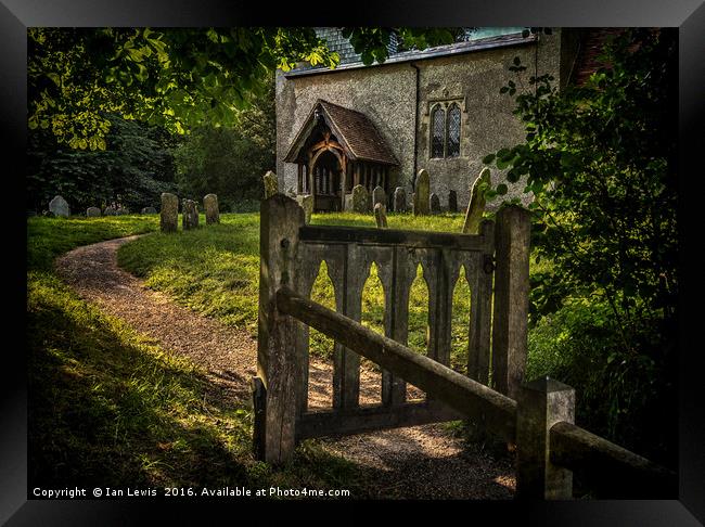 The Path To Ibstone Church Framed Print by Ian Lewis
