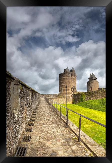 Fougeres Chateau, Tours des gobelins and Melusine Framed Print by Rob Lester