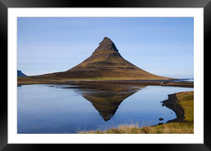 The Witches Hat at Snaefellsness Framed Mounted Print by Eric Pearce AWPF