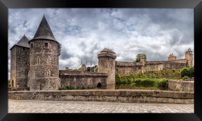 Chateau de Fougeres, Wide view Framed Print by Rob Lester