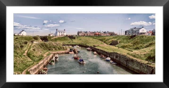 Seaton Sluice Harbour Framed Mounted Print by Naylor's Photography