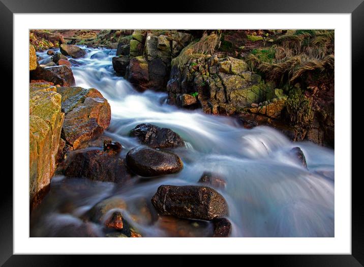Cot Valley stream Framed Mounted Print by Karl Butler