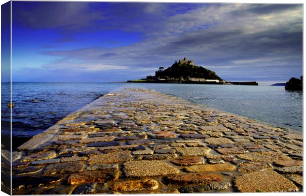 Causeway to the Mount Canvas Print by Karl Butler
