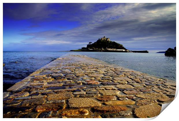 Causeway to the Mount Print by Karl Butler
