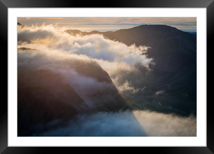 Ennerdale from Great Gable Framed Mounted Print by James Grant