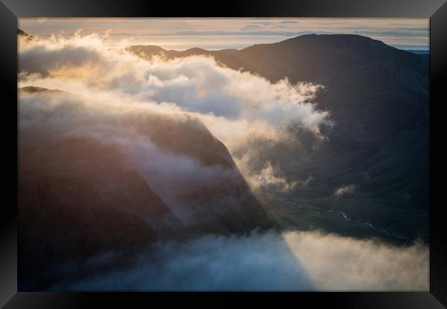 Ennerdale from Great Gable Framed Print by James Grant