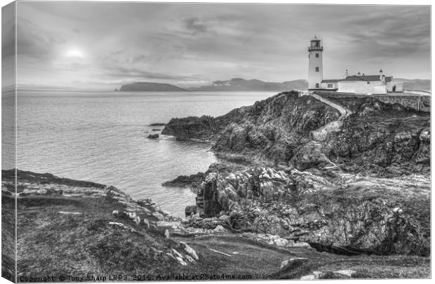 Moon Rise - Fanad Peninsular, County Donegal, Irel Canvas Print by Tony Sharp LRPS CPAGB