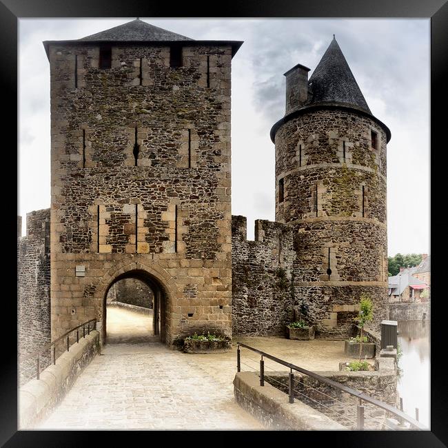 Chateau de Fougeres,Gatehouse Framed Print by Rob Lester