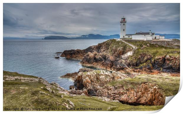 Fanad lighthouse,County Donegal, Ireland Print by Tony Sharp LRPS CPAGB