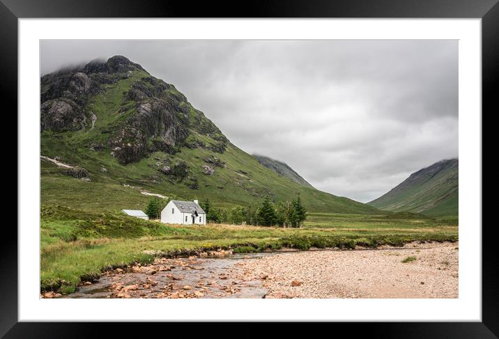 Lagangarth Hut at the foot of Etive Mor Framed Mounted Print by Michelle PREVOT