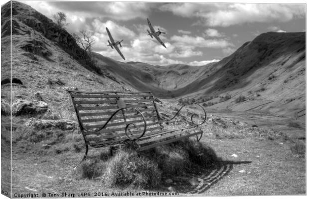 Heading Along the Valley Canvas Print by Tony Sharp LRPS CPAGB