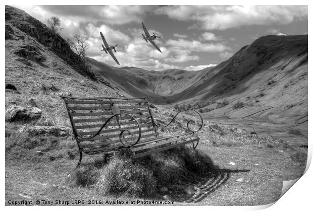 Heading Along the Valley Print by Tony Sharp LRPS CPAGB
