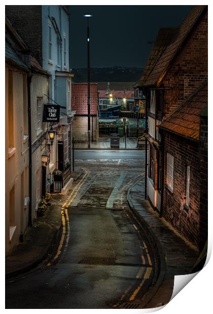 Before daybreak in the old town...East Sandgate. S Print by Cliff Miller