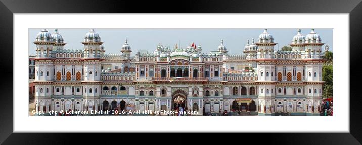 Janakpur  Framed Mounted Print by Lokendra Dhakal