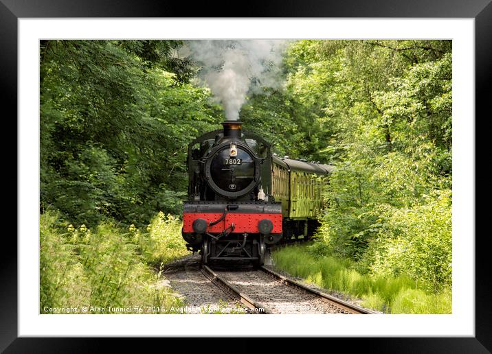 Locomotive 7802 Bradley Manor Framed Mounted Print by Alan Tunnicliffe