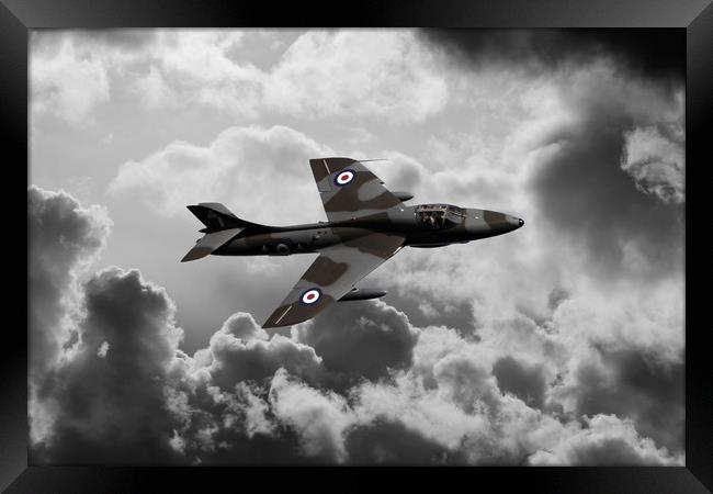 Hawker Hunter Framed Print by J Biggadike