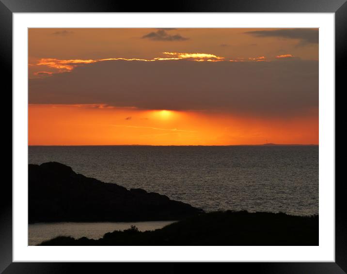 Sunset in the West Framed Mounted Print by Paul Trembling