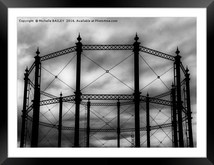 Gas Works Framed Mounted Print by Michelle BAILEY