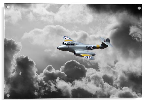 Gloster Meteor Acrylic by J Biggadike