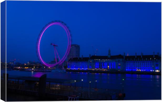 London Nightscape Canvas Print by Anthony Simpson