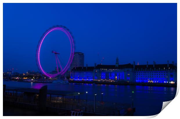 London Nightscape Print by Anthony Simpson