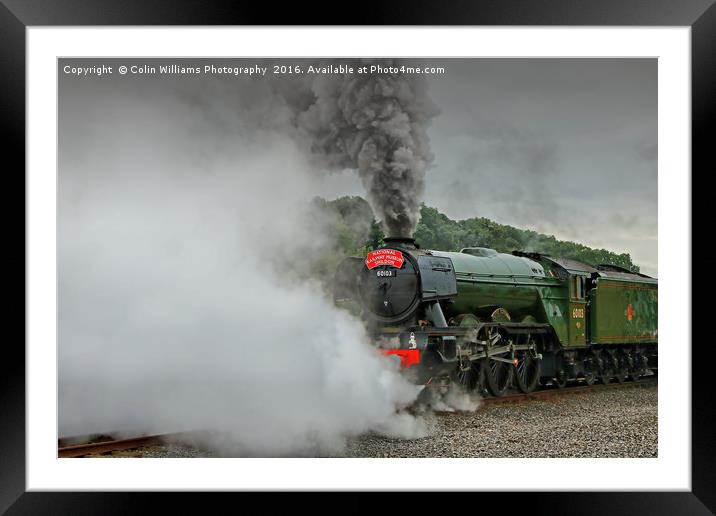 The Return Of The Flying Scotsman NRM Shildon 4 Framed Mounted Print by Colin Williams Photography