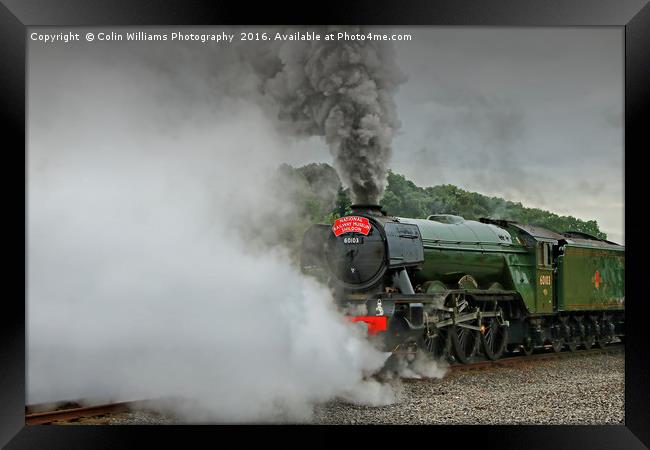 The Return Of The Flying Scotsman NRM Shildon 4 Framed Print by Colin Williams Photography