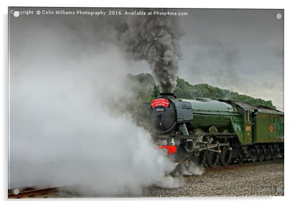The Return Of The Flying Scotsman NRM Shildon 4 Acrylic by Colin Williams Photography