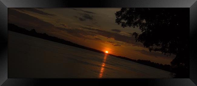 Sunset on the Zambezi Framed Print by Anthony Simpson