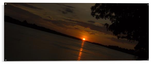 Sunset on the Zambezi Acrylic by Anthony Simpson