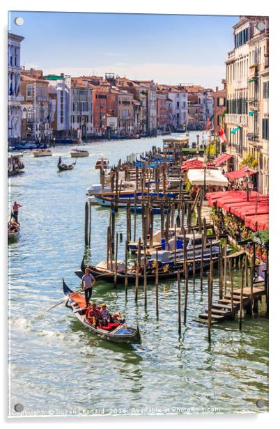 Grand Canal, Venice Acrylic by Susan Leonard