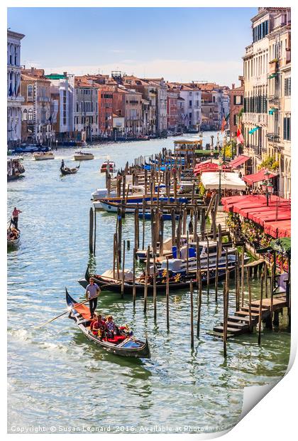 Grand Canal, Venice Print by Susan Leonard