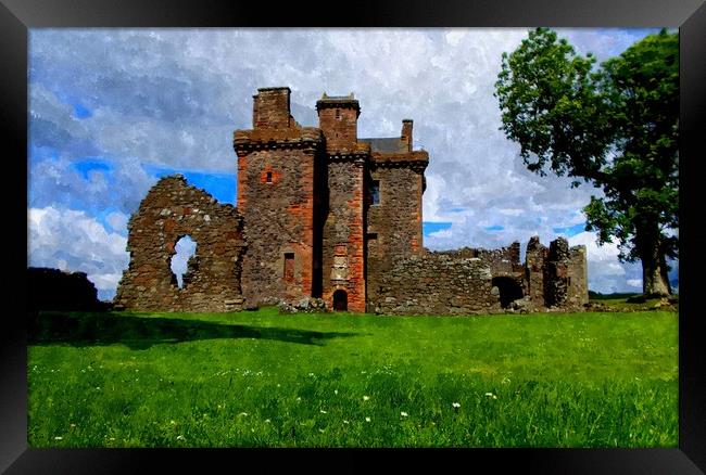 balvaird castle-scotland Framed Print by dale rys (LP)