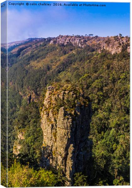  Pinnacle Rock - South Africa Canvas Print by colin chalkley