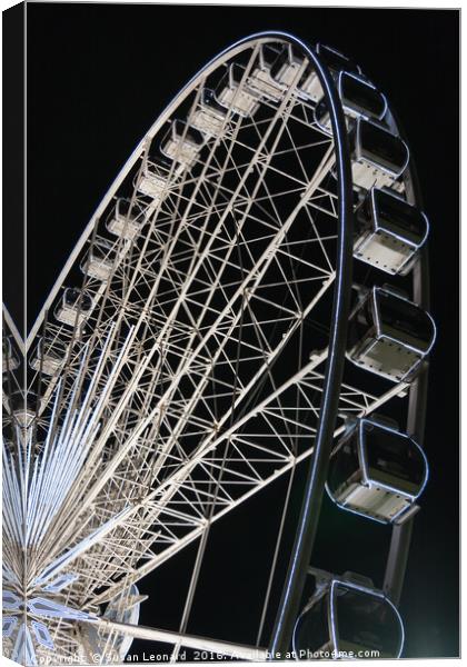 Big Ferris Wheel Canvas Print by Susan Leonard