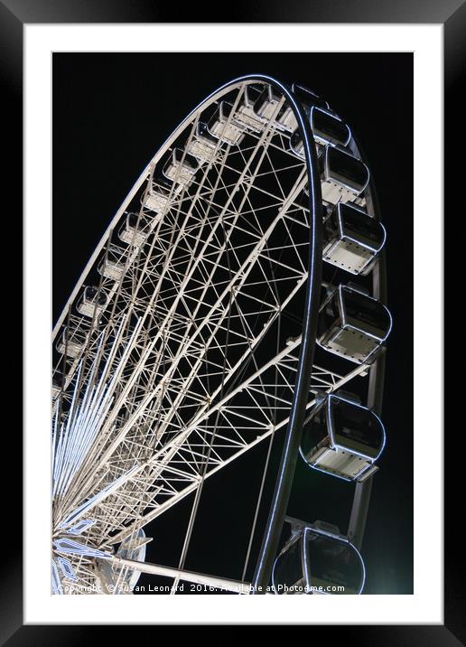 Big Ferris Wheel Framed Mounted Print by Susan Leonard