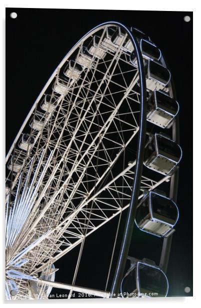 Big Ferris Wheel Acrylic by Susan Leonard