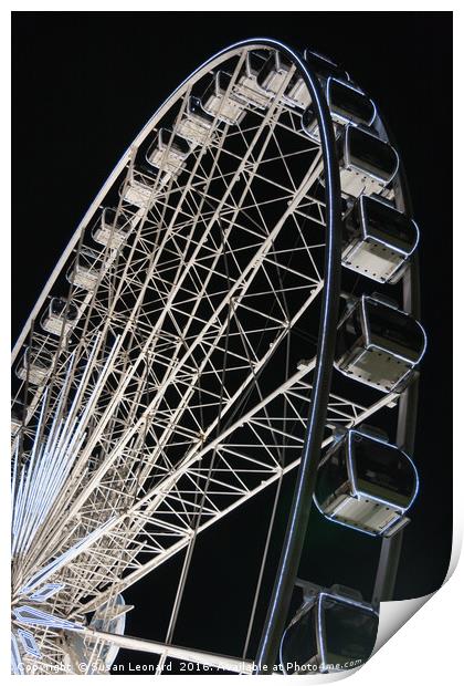 Big Ferris Wheel Print by Susan Leonard