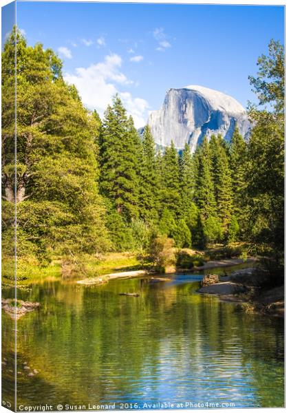Half Dome, Yosemite Canvas Print by Susan Leonard
