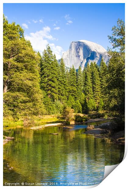 Half Dome, Yosemite Print by Susan Leonard