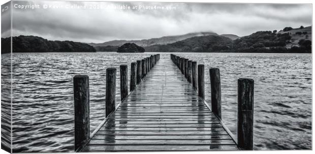 Coniston Jetty Canvas Print by Kevin Clelland