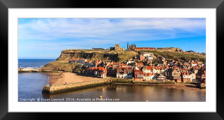Whitby, North Yorkshire Framed Mounted Print by Susan Leonard
