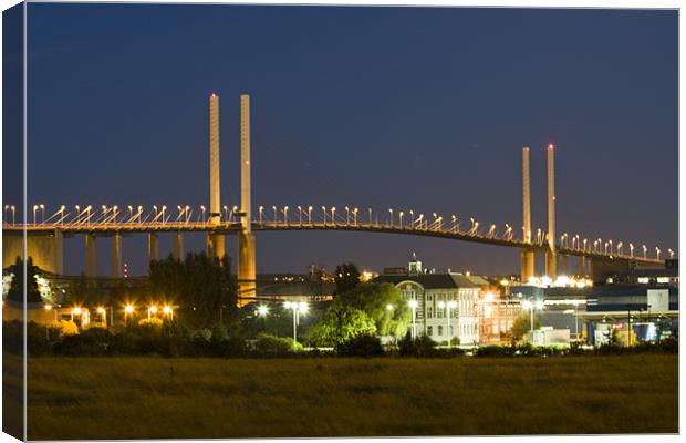 QE2 Bridge Canvas Print by David French