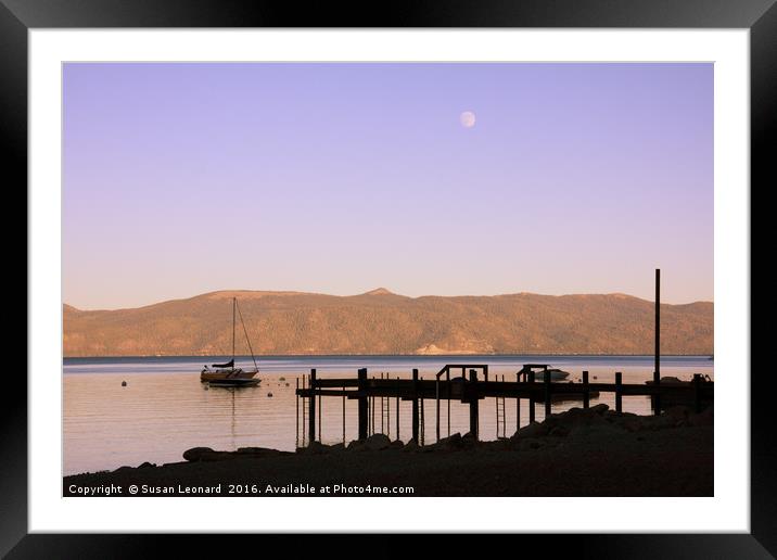Lake Tahoe  Framed Mounted Print by Susan Leonard