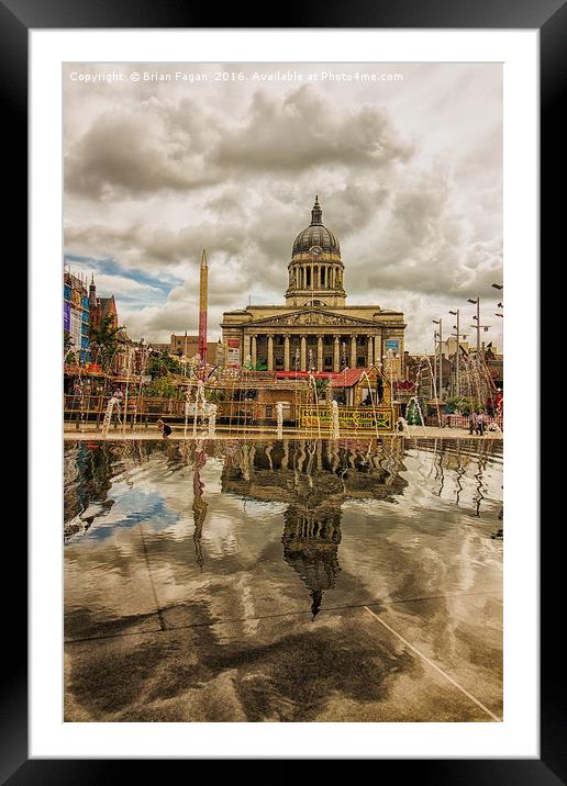 Council House reflections Framed Mounted Print by Brian Fagan