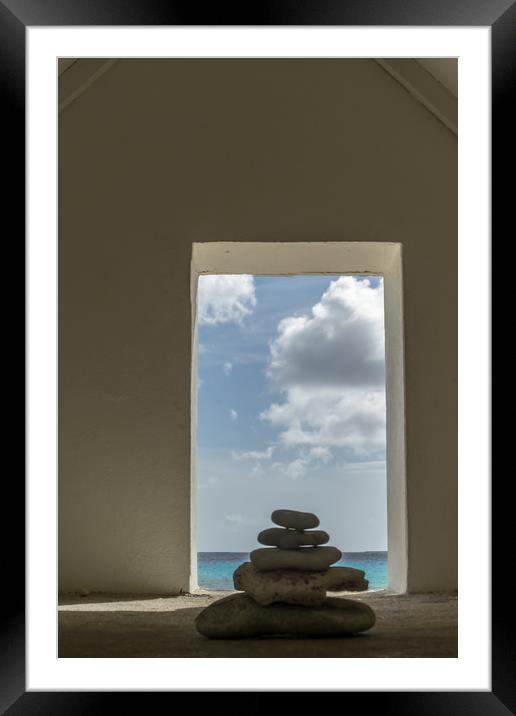 Bonaire South End Framed Mounted Print by Gail Johnson