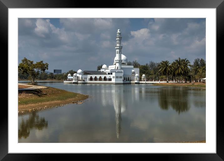  Floating Mosque Framed Mounted Print by Annette Johnson